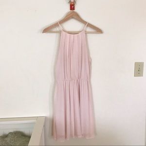 Effortless light pink A line dress